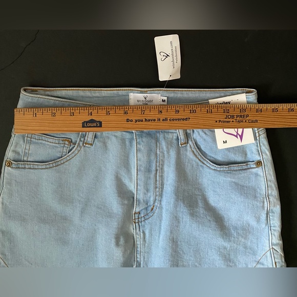 Harley Chain-Detail Denim Mini Skirt by Windsor Denim, Women’s Size M - Picture 5 of 16